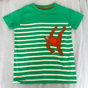 Mini Boden monkey tee. Size 7/8